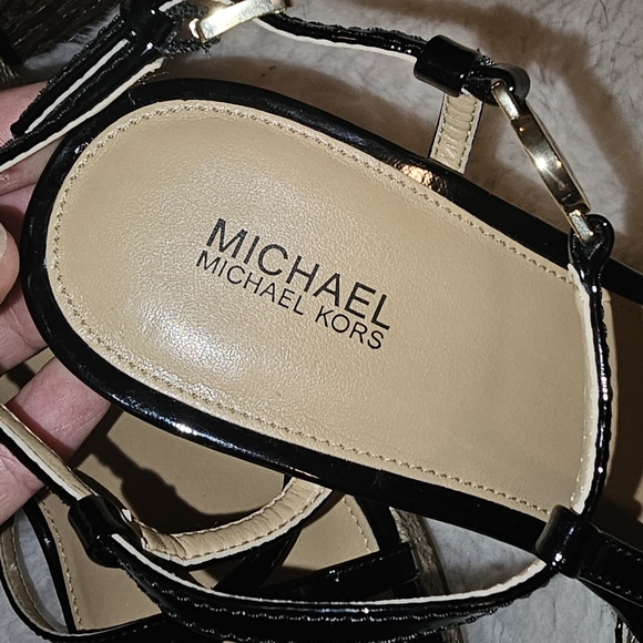 Michael Kors Stapped Wedges - Picture 8 of 9